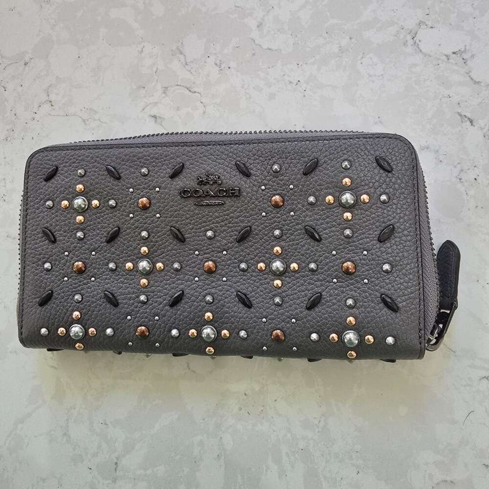 Coach Rivet Zip Wallet - Picture 10 of 16